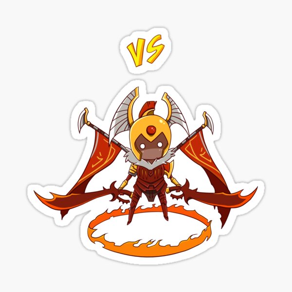 Item preview, Dota 2 - A Duel from Chibi Legion Commander designed and sold by yukipiaos.