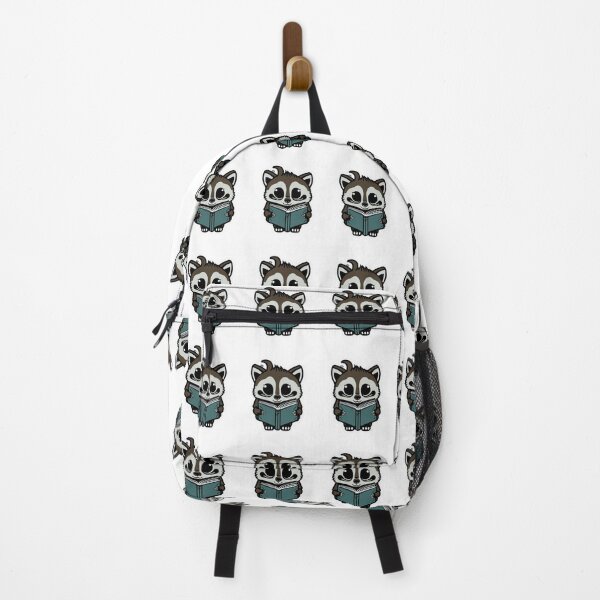 Item preview, raccoon kawaii book reader  designed and sold by irosh madushan.