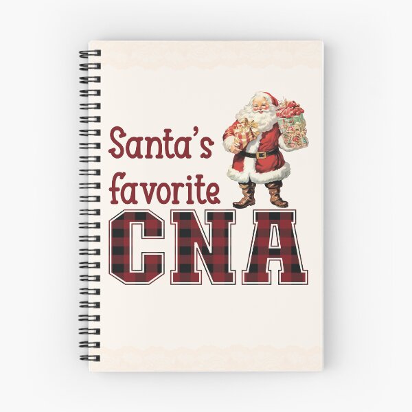 Item preview, Santa's Favorite CNA - Tartan Plaid Christmas Design for Certified Nursing Assistants designed and sold by TaraGbear.