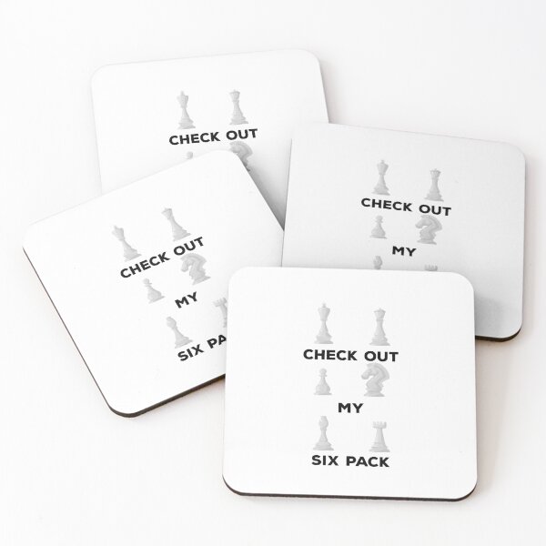 Item preview, Check Out My Six Pack, funny chess Game designed and sold by StoreMix23.