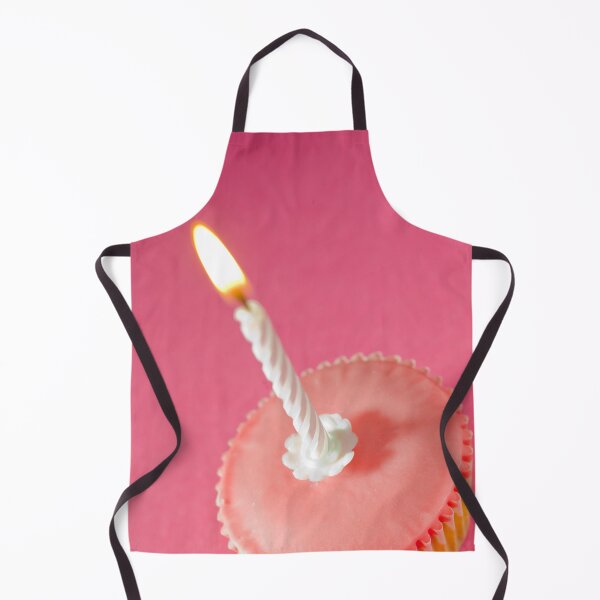 Item preview, Pink cupcake with lit candle on pink background designed and sold by bailey-cooper.