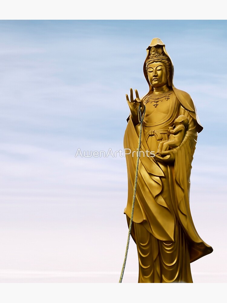 Statues of female Buddha Guanyin the Goddess of Compassion with a