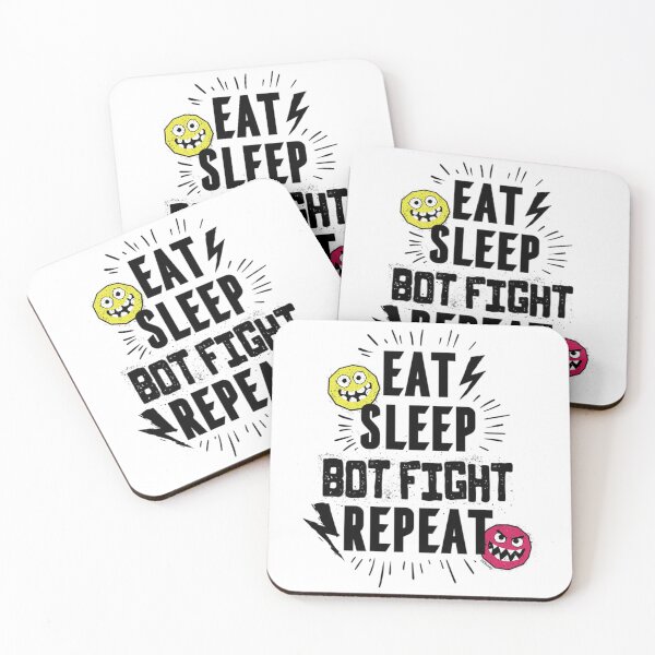 Item preview, Eat Sleep Bot Fight Repeat designed and sold by BrendeAbelard.