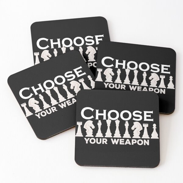 Item preview, Choose Your Weapon Chess, funny chess Game Brain Master designed and sold by StoreMix23.