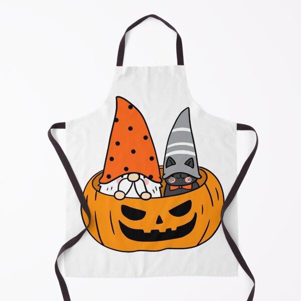 Item preview, gnome and a cat are hiding inside a pumpkin - Cute Halloween Costume designed and sold by Allomensiaa.