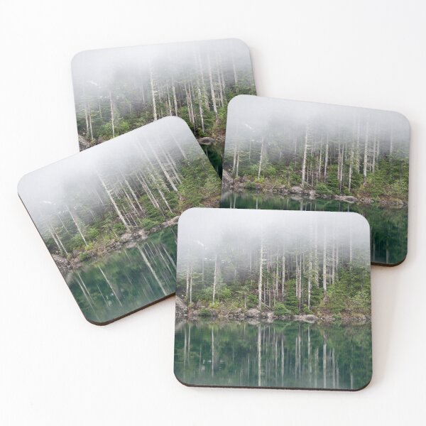 Item preview, PNW Moody Pine Trees Reflecting in Lake designed and sold by dacegod17.