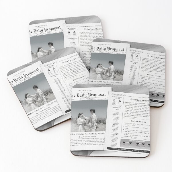 Item preview, Folded Editable Newspaper Wedding Program Template |Fun Infographic Wedding Program | Modern Reception Program | DIGITAL DOWNLOAD| Self-Edit| DIY designed and sold by MyBizCollection.