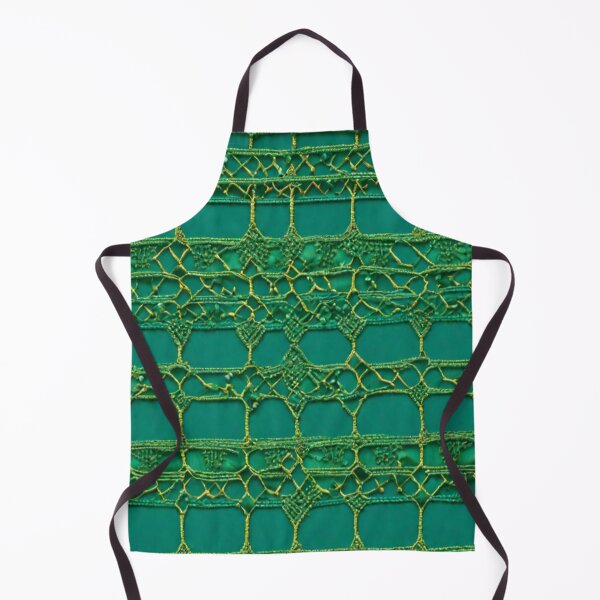 Item preview, Dark Green Thread Work Abstract Pattern in Teal Background designed and sold by Md Rashid Hasan.