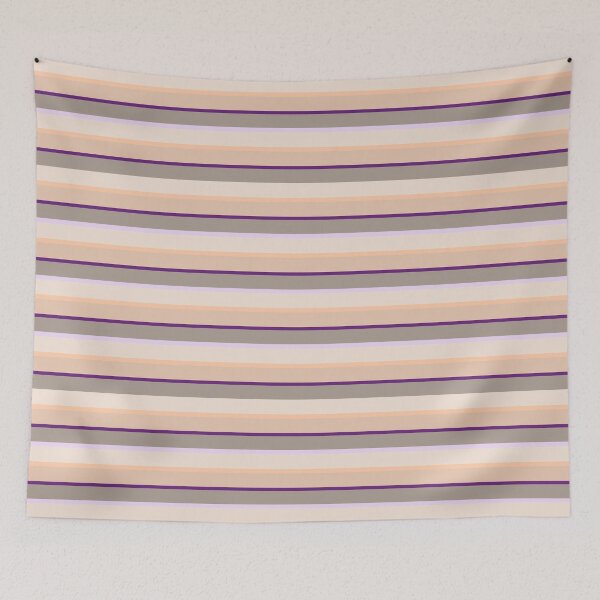 Item preview, stripes violet, orange, beige and gray designed and sold by hellcom.