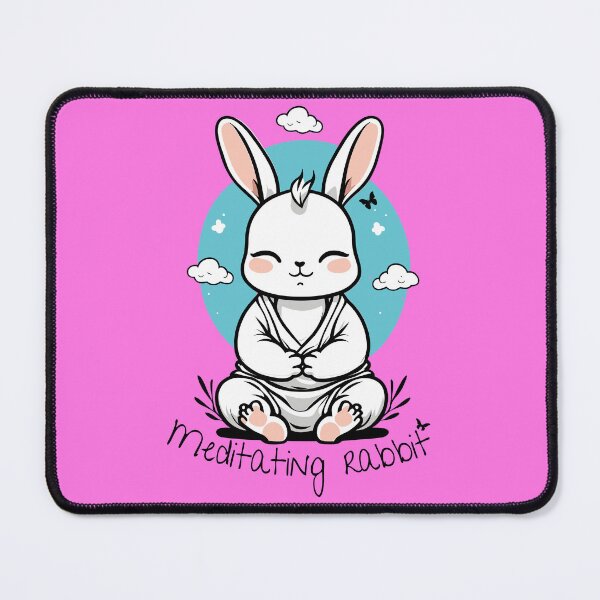 Item preview, Meditating Rabbit designed and sold by tinytwist.