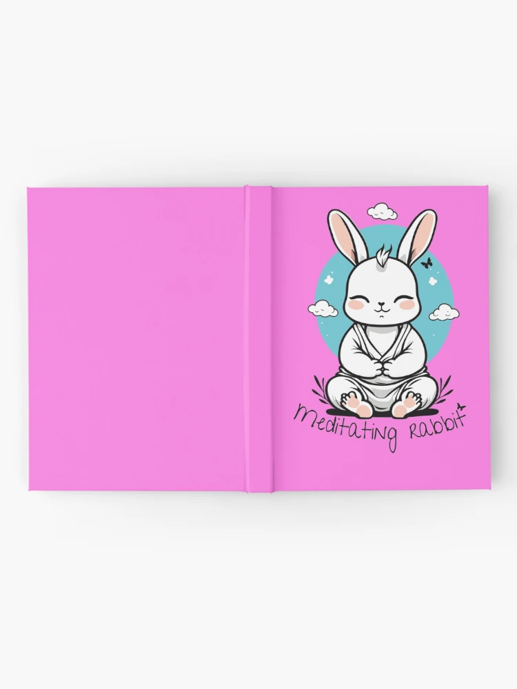 Thumbnail 2 of 3, Journal, Meditating Rabbit designed and sold by tinytwist.
