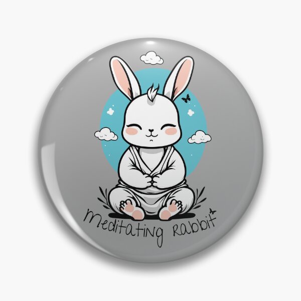Item preview, Meditating Rabbit designed and sold by tinytwist.