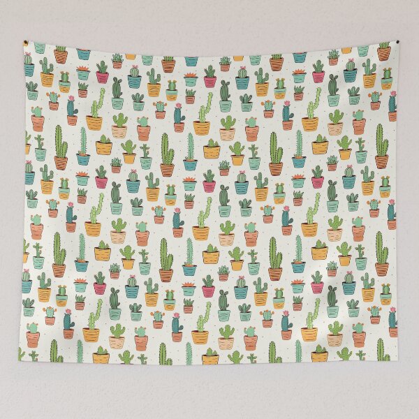 Item preview, cute cactus seamless designed and sold by NatthyDesign.