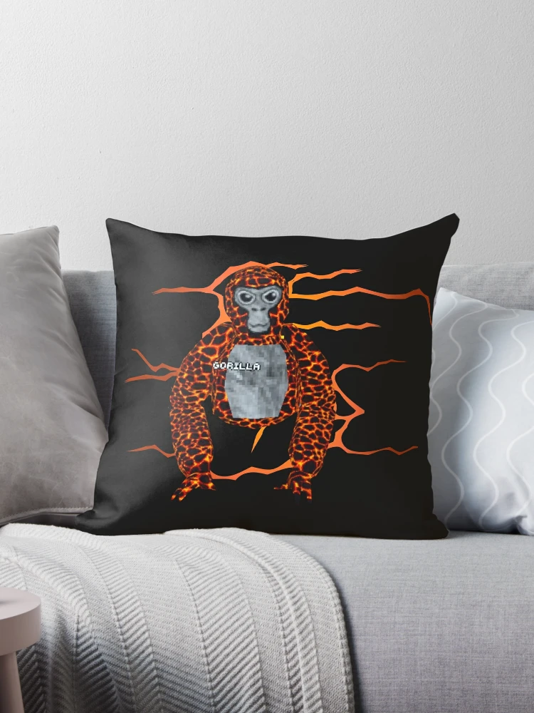 Gorilla 519-2 Throw Pillow by MehrFarbeimLeben