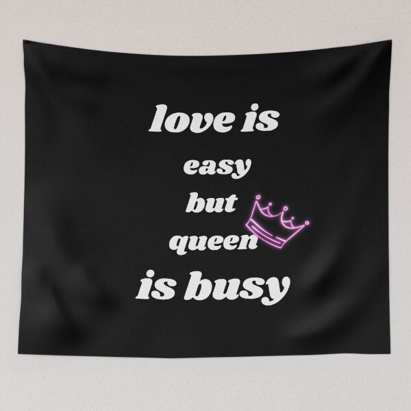 Item preview, love is easy queen is busy classic t shirt designed and sold by sangram9337.