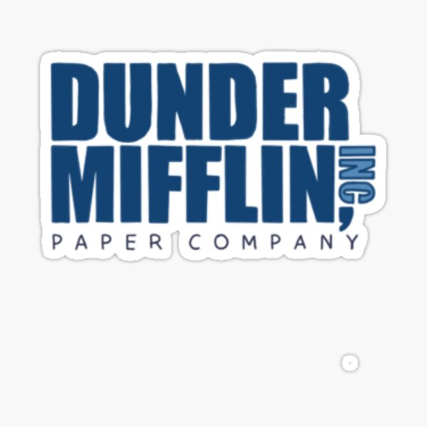 Dunder Mifflin Logo Sticker for Sale by TrinityN