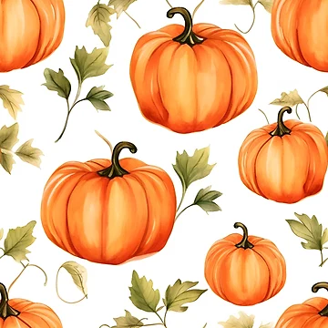 Artwork thumbnail, Pumpkin Pattern 18 by DigitalPatternx