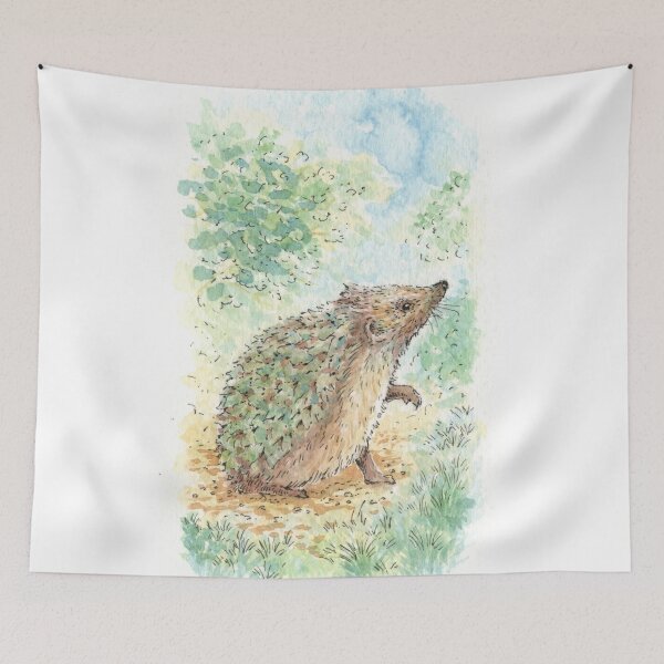 Item preview, Hedgehog - Watercolour designed and sold by Brett Miley.