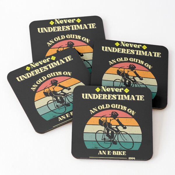 Item preview, Never Underestimate An Old Guy On An E-Bike Biking Mens, Warning you designed and sold by uriwe.