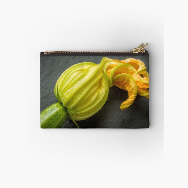 Item preview, Yellow courgette flower on slate background designed and sold by bailey-cooper.
