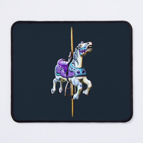 Item preview, Carousel Horse Dressed in Lavender and Blue designed and sold by Susan Savad.