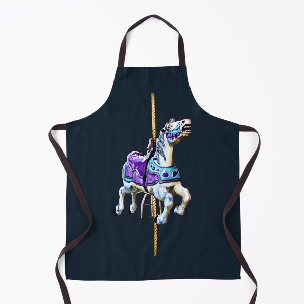 Item preview, Carousel Horse Dressed in Lavender and Blue designed and sold by Susan Savad.
