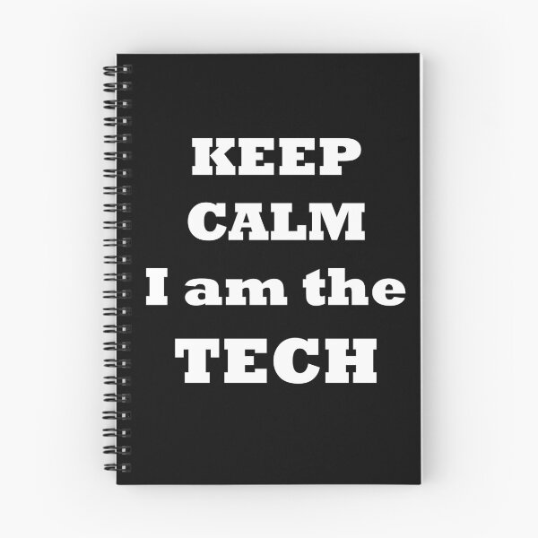 Item preview, keep calm I am the TECH - simple white text designed and sold by EmeraldeaArt.
