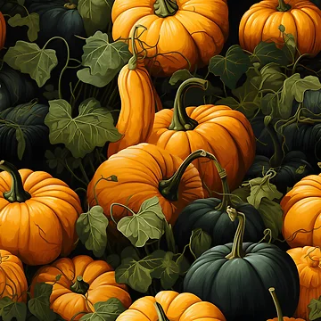 Artwork thumbnail, Pumpkin Pattern 22 by DigitalPatternx