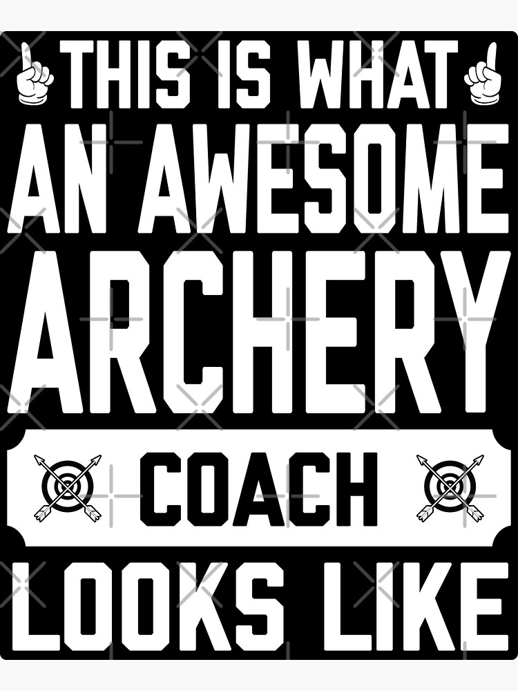 "Archery coach" Sticker for Sale by PatternDesignBD Redbubble