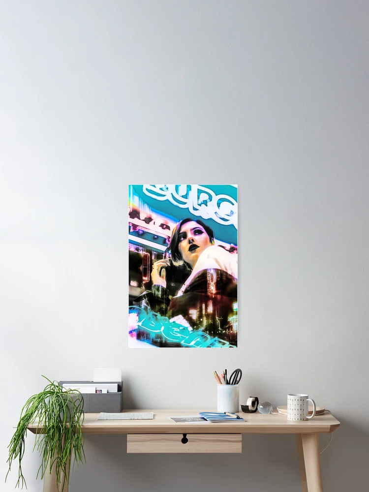 Thumbnail 2 of 3, Poster, Neon Distraction designed and sold by TimeWastingHero.