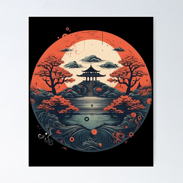 Item preview, Zen Circle Art Gift of Inspiration for Spiritual Souls designed and sold by AnnaMDesign.