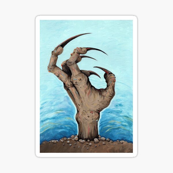 zombie hand Sticker