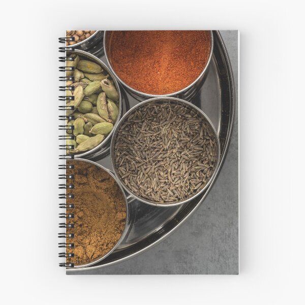 Item preview, Indian Spice Tin (masala dabba), on grey concrete  designed and sold by bailey-cooper.