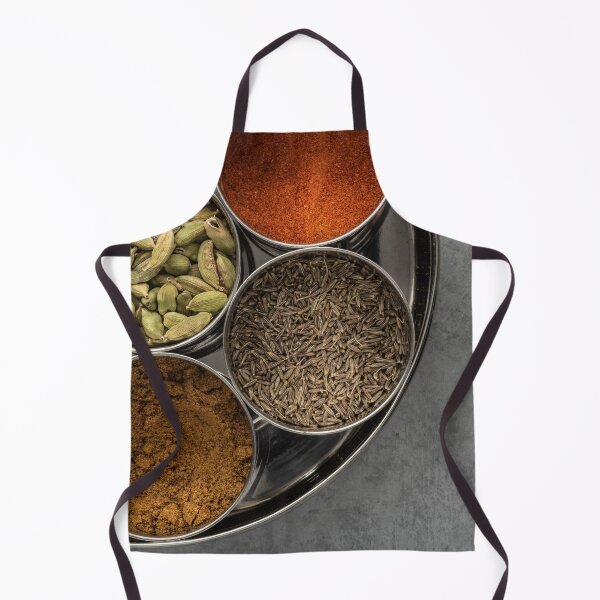 Item preview, Indian Spice Tin (masala dabba), on grey concrete designed and sold by bailey-cooper.