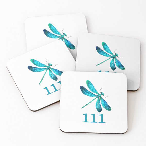 Item preview, 111 Twin Flame Number Dragonfly Classic Sticker designed and sold by MuditasEyes.
