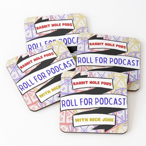 Item preview, Roll for Podcast Logo designed and sold by rabbitholepods.