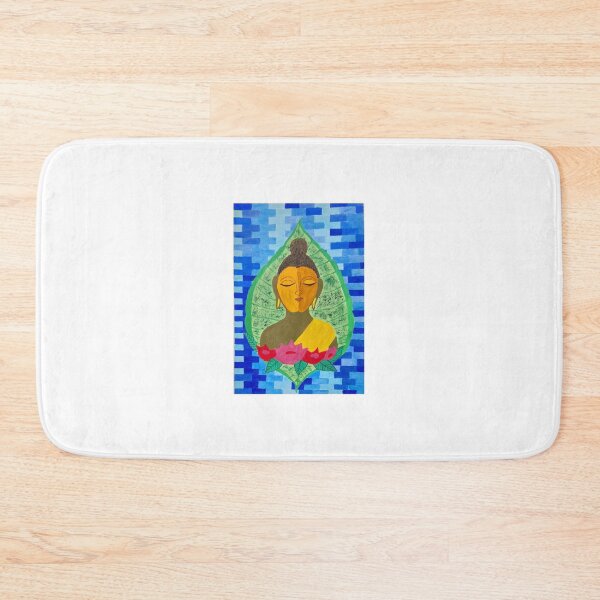 Item preview, Lord buddha on leaf designed and sold by Kiruthikaarts.
