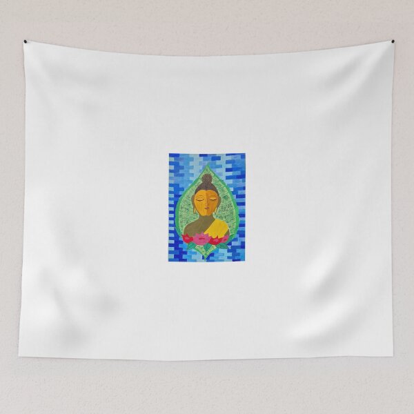 Item preview, Lord buddha on leaf designed and sold by Kiruthikaarts.