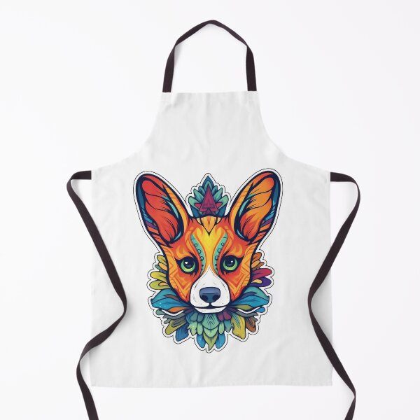 Item preview, Corgi head ayahuasca art designed and sold by Rosaliartbook.
