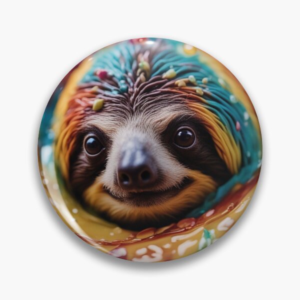 Item preview, An image of a sloth in a puddle of paint designed and sold by Girih.