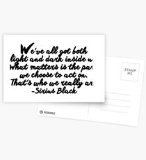 Sirius Black quote Postcards