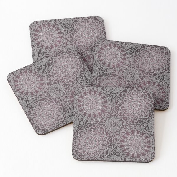 Item preview, Black and Pink Selfmade Mandala Pattern 25 designed and sold by JoanNinjaHen.