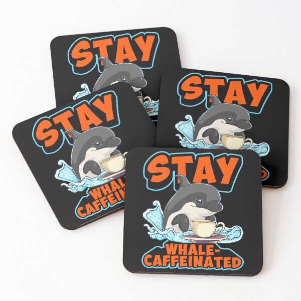 Item preview, Whale Caffeinated Coffee Pun Men Women Funny Coffee designed and sold by KsuAnn.
