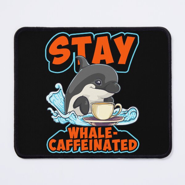Item preview, Whale Caffeinated Coffee Pun Men Women Funny Coffee designed and sold by KsuAnn.