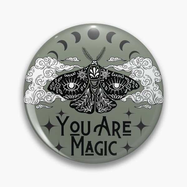 Item preview, You are Magic Moth Moon Stars Green designed and sold by Madeleine39.