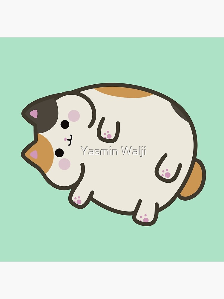 FFXIV Fat Cat Group - Pusheen Style Sticker for Sale by Yasmin Walji