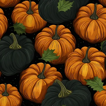 Artwork thumbnail, Pumpkin Pattern 25 by DigitalPatternx