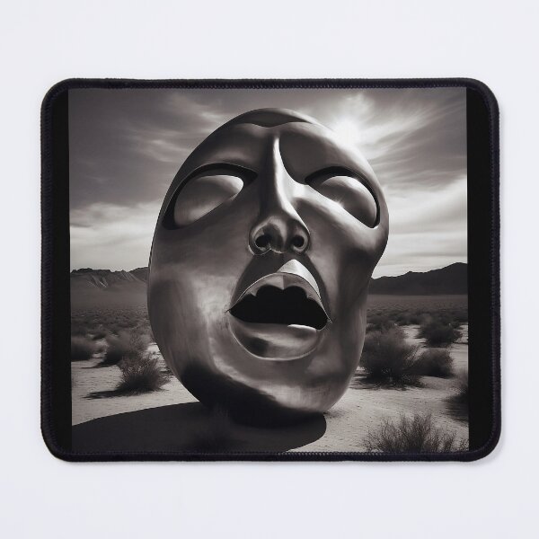 Item preview, metal face in desert landscape  designed and sold by bfunky-visuals.