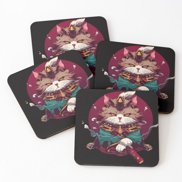 Item preview, Feline Ronin: Sword-Wielding Samurai Cat designed and sold by MythicMayhem Forge.