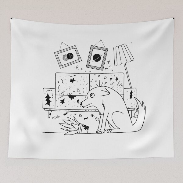 Item preview, User Naughty Dog Destroying the House designed and sold by deerydeer.